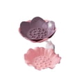 thumbnail image 1 of Leodye 1PCS Flower Soap Rack Double layer Draining Soap Box Non drilling Wall mounted Storage Rack for Bathroom -6.69 × 5.12 × 5.12 inch, 1 of 2