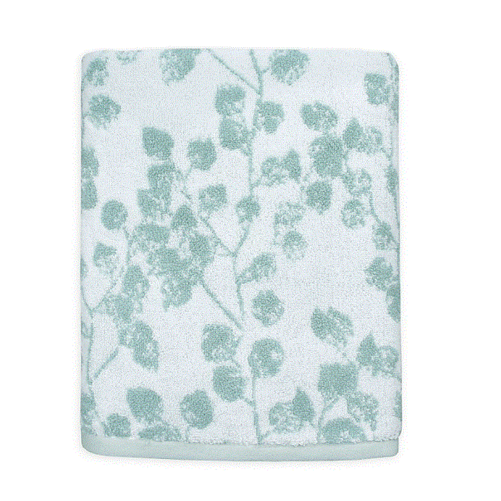Colordrift Botanical Bath Towel in Aqua