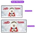 thumbnail image 5 of Hello Welcome Winter Samoyed Holding Snow Globe Snowman Desk Mat Full Keyboard Mouse Pad Siberian Sammy Dog Lover Large Mousepad - 13015, 5 of 5
