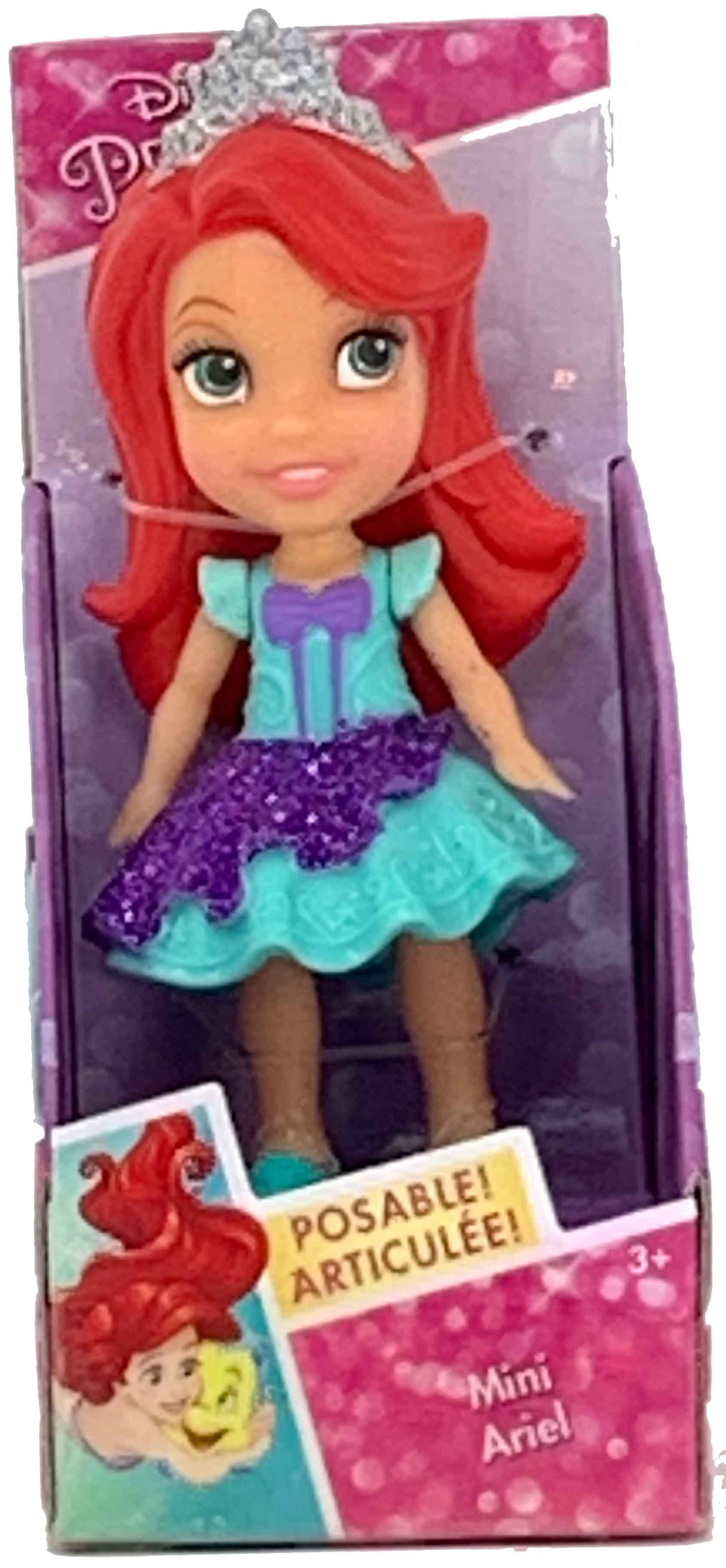ariel's purple sparkly dress