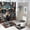 style-4yushi, variant on Funny Glasses Wolf Bathroom Sets with Shower Curtain And Rugs, Incl with 12 Hooks，Toilet Lid Oval Rug