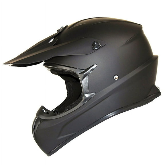 1Storm Adult Motocross BMX MX ATV Dirt Bike Helmet Racing Style SC09SCLS; Matt Black