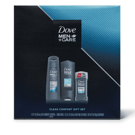 Holiday Gift Clearance Dove Men+Care 3-pc Clean Comfort Holiday Gift Set (2 in 1 Shampoo + Conditioner, Bodywash, Deodorant) ()