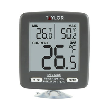 Taylor Digital Safety-Zone Appliance Thermometer For Refrigerators And Freezers - Food Storage