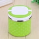 thumbnail image 3 of Fiambrera Termica, Thermos Lunch Box, Fiambrera Caja De Almuerzo De Bento Térmica Con Aislamiento Térmico De Acero Inoxidable, 1-3 Capas De Contenedores De Alimentos a Prueba D Cocina Fugacal NO, 3 of 7