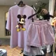 thumbnail image 3 of 2024 Nuevo traje holgado de manga corta para mujer, bañadores antienvejecimiento informales de moda, conjunto de 2 piezas, estilo veraniego, 3 of 4