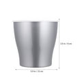 thumbnail image 5 of 2pcs Plastic Lazy Flower Pot Creative Gardening Planter Self Watering Plant Holder Water Storage Pot for Home (Silver, Middle Size), 5 of 5