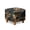 Camo Forest Pattern, variant on SCRAWLGOD Marble Print Cyan Blue Ottoman Cover Stretch Square Ottoman Slipcovers Square Thick Ottomans Covers Slipcover for Ottomans Soft Foot Stool Cover with Elastic Bottom