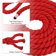 thumbnail image 3 of Uxcell Tug of War Rope 1 Inch x 50 Feet Natural Thick Cotton Rope Twisted Cotton Rope, Red, 3 of 7