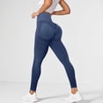 thumbnail image 2 of UngA 3D Compression Leggings Cellulite Leggings Women High Waist Seamless Push Up Opaque Tummy Control Sport Pants Fitness Workout Women's Leggings Dark Blue,M, 2 of 5