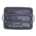 thumbnail image 1 of Non Stick Silicone Bread Pan for Baking, Vented Design Bread Pan with Non Slip Handles Heat Cake Pan Perforated French Pan, 1 of 7