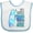 White and Blue, variant on Inktastic Funny Polar Bear Boys or Girls Baby Bib