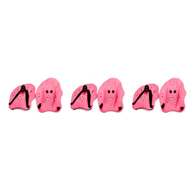 Sonducket 1 par de paletas de mano, equipo de tren de paleta de palma para natación, deportes acuáticos Rosado 3piezas Sonducket CBP228605