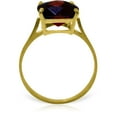 thumbnail image 5 of Galaxy Gold 14k Solid Yellow Gold Ring with Natural Checkerboard Cut Garnet (9.0), 5 of 7