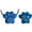 Blue, variant on Personalized Paw Print Ashes Urn Necklace Custom Name / Date for Women Men Pet Lover Stainless Steel Memorial Dog Cat Pet Keepsake with Funnel Fill Kit