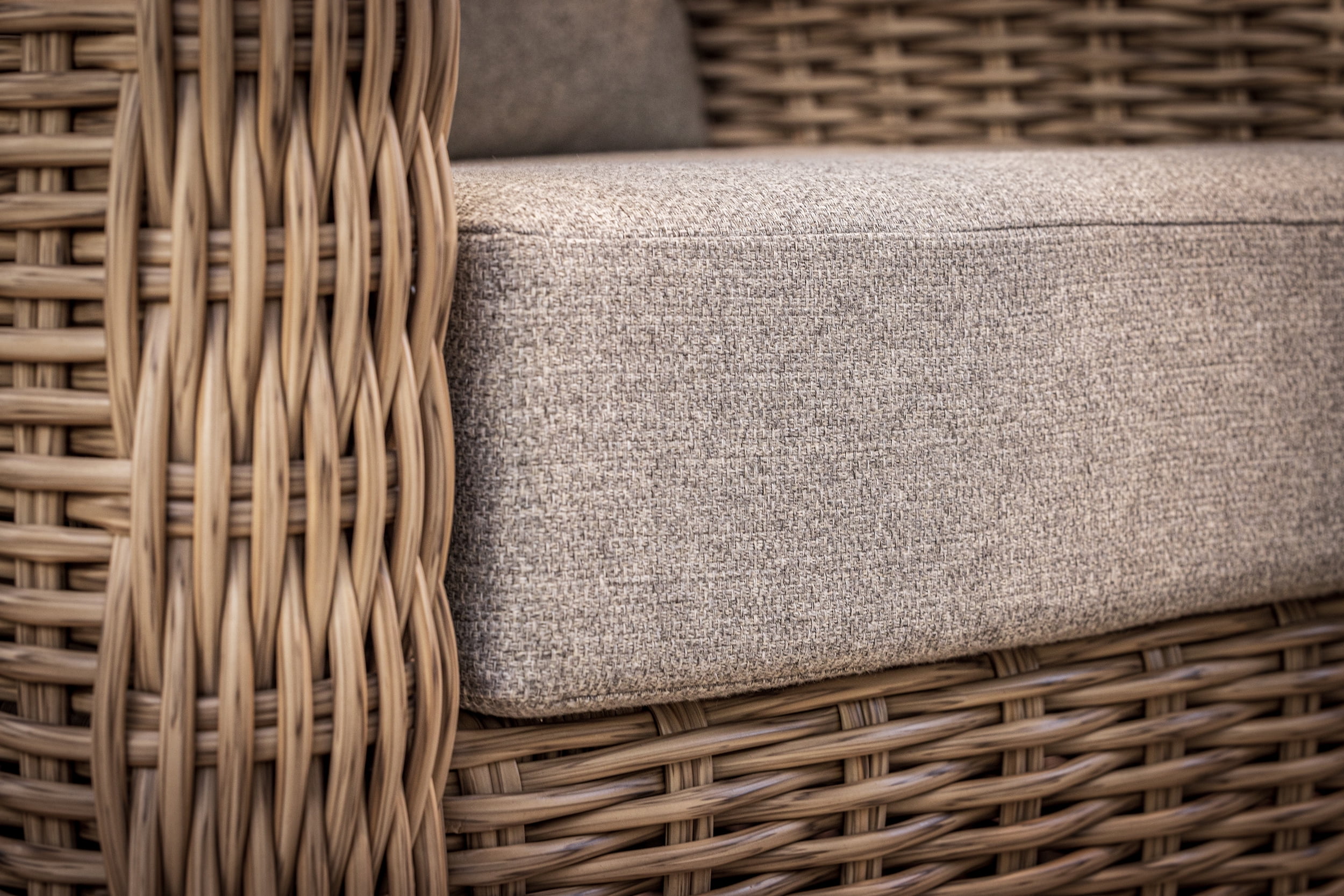 Better Homes & Gardens Bellamy 2 Piece Outdoor Sofa Gray Cushions