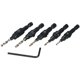 thumbnail image 4 of Kit de abridor de agujeros para carpintería, juego de 5 brocas para cortes de agujeros suaves, 4 of 5