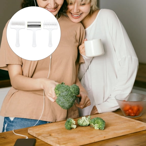 Raindrops 3-Piece Stainless Steel Pizza Making Tool Set for Homemade Pizza Baking Supplies