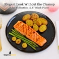 thumbnail image 6 of Impresserve Edge Collection Disposable Plastic Plates, 10", Black, 20 Count, 6 of 9