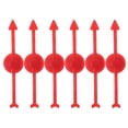 thumbnail image 1 of Miangastore Toupies à Flèches à Roue de Tirage Rouges 6 Pcs ABS Cadeau de Fête, 1 of 9