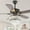 Black, variant on 52 Inch Reversible Blades Ceiling Fan Lamp Crystal Fan Chandelier with Remote Control