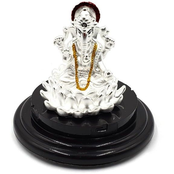 999 Pure Silver Ganesha / Ganpathi idol / Statue / Murti (Figurine #09)