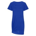 thumbnail image 1 of Birdeem Robes pour Femmes Mode Été Confort Couleur Unie Manches Courtes Col Rond, 1 of 9