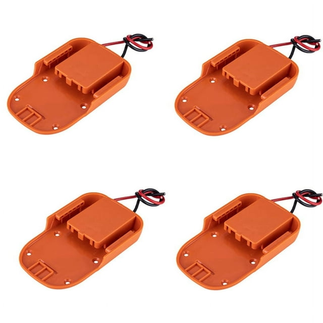 4X pour Adaptateurs de Roues Motorisées pour Station d'Accueil de Batterie Li-Ion 18V Connecteur d'Alimentation Robotique Rigide 12 Gauge