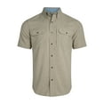 thumbnail image 4 of Chaps Men's and Big Men's Short Sleeve Everyday Performance Chambray Shirt, Sizes S-3XL, 4 of 7