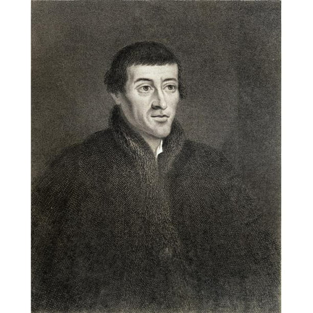 Posterazzi DPI1858795 Nicolaus Copernicus 1473-1543 Astronome Polonais du Livre - Galerie de Portraits Publiée à Londres 1833 Affiche Imprimée, 13 x 17