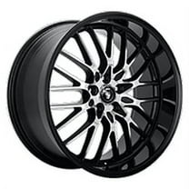 1 Konig 17x8 5X112  35 16MB Lace Gloss Black with Machined Face Wheel Rim