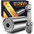 thumbnail image 1 of Juego de herramientas de enchufe universal HANPURE Grip 7-19 mm con adaptador de taladro, 1 of 7