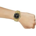 thumbnail image 3 of Mens 50-meter Water Resistant Black Dial Stainless Steel Gold Watch MTP-VD01G-1BVUDF, 3 of 4