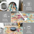 thumbnail image 4 of Twister.CK Washable Abstract Area Rug, 2' x 6' Boho Living Room Bedroom Rug Modern Non-Slip Non-Shedding Low Pile Throw Rug for Dining Room Home, Milticolor, 4 of 5