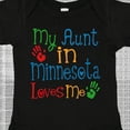 thumbnail image 4 of Inktastic My Aunt in Minnesota Loves Me Boys or Girls Baby Bodysuit, 4 of 5