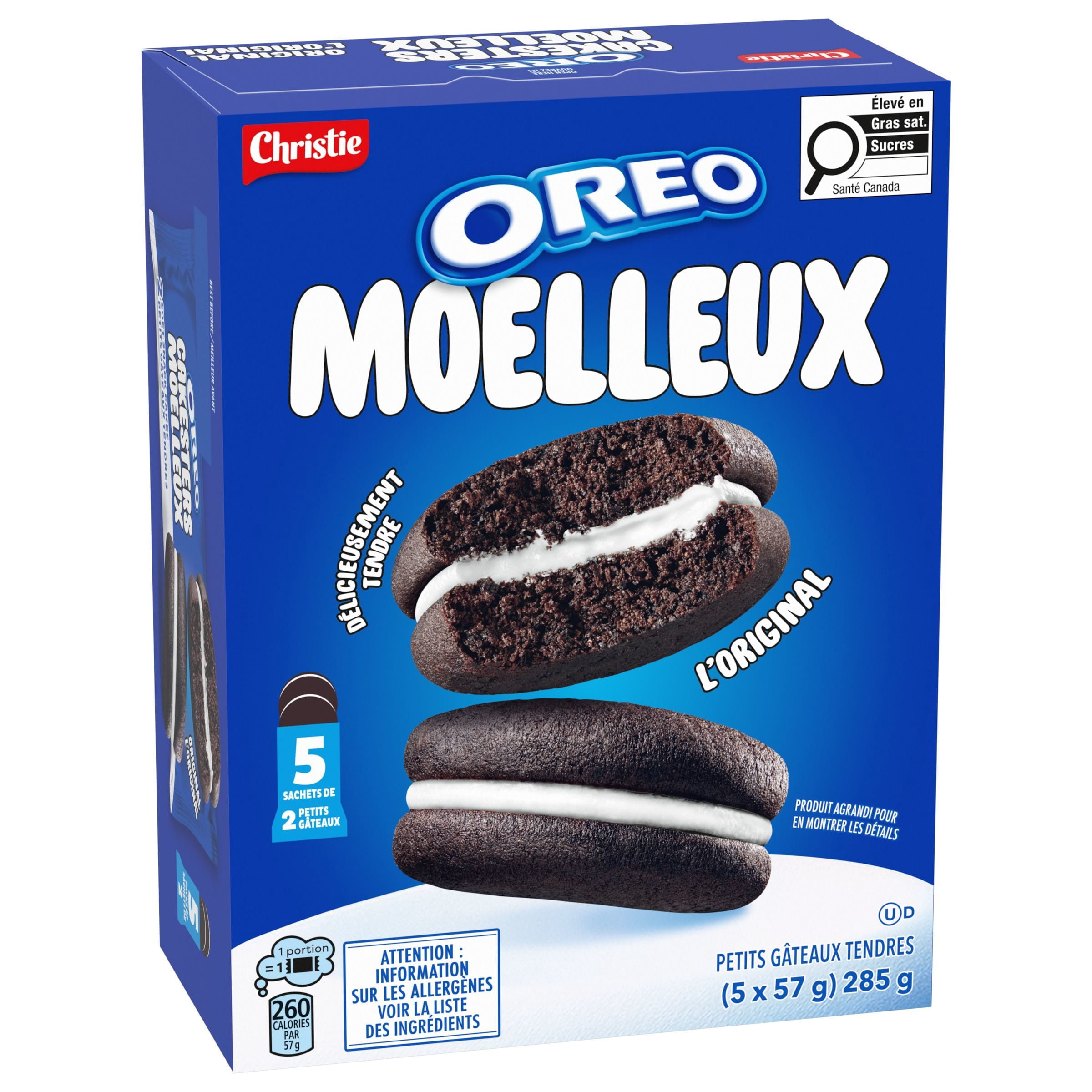 OREO Cakesters Soft Snack Cakes, Snack Packs 5x57g