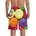 thumbnail image 3 of Naloa Brightly Colored Cupcakes Men's Beach Shorts, Surfing shorts, Swim trunks, Quick Dry Swim Trunks for Surfing Beach Fun - Large, 3 of 9