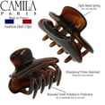 thumbnail image 3 of Camila Paris CP3549 French Hair Clip for Women, Small, Tortoise Shell 2.5 Inch Girls Hair Claw Clips Jaw Fashion Durable Styling Hair Accessories for Women, Strong Hold No Slip Grip, Made in France, 3 of 40