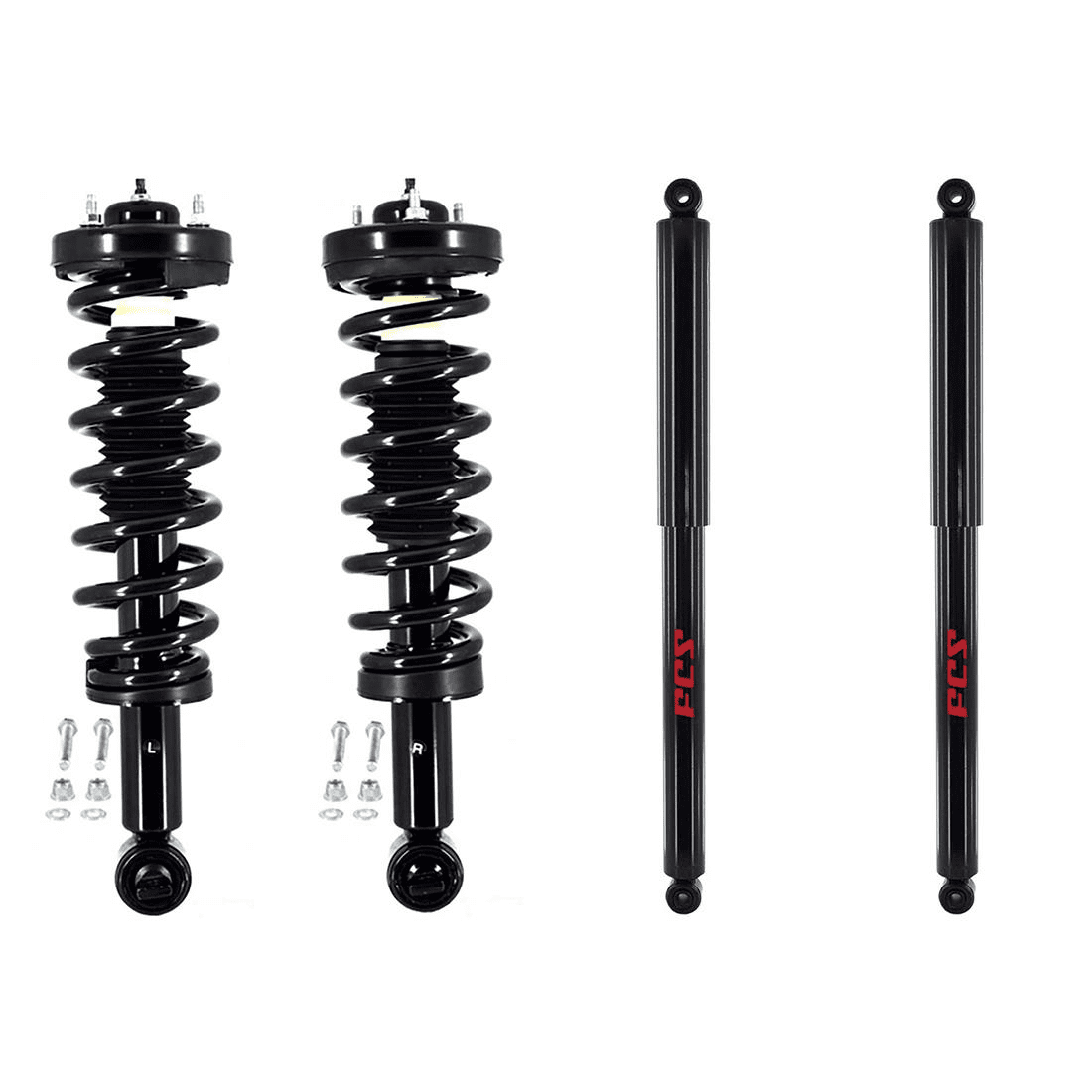 FCS Front Rear Shocks And Struts Assembly Complete Coil Spring
