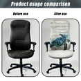 thumbnail image 4 of Xixirimido Sea Turtle Board Print Stretch Office Chair Cover Computer Chair Cover for Armrest Chair Universal Rotating Boss Chair Slipcovers High Back Desk Chair Seat Protector, Large, 4 of 6