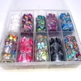 thumbnail image 2 of Mariposa Nail Foil Nail Art Sticker Calcomanía para uñas Transferencia de flores Papel de cielo estrellado Láminas de transferencia de uñas coloridas para mujeres Niñas Uñas de los pies Decoraciones Vhermosa CZMR-HY78, 2 of 7
