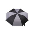 thumbnail image 2 of Totes Recycled Canopy Vented One-Touch Auto Open Golf Rain Umbrella with Sunguard, Black Gray, 2 of 4