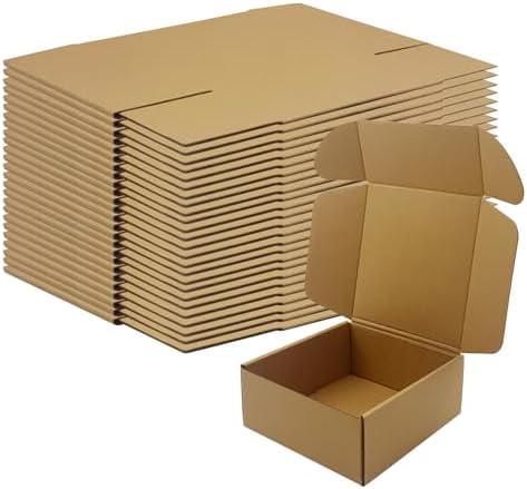 20 Pack 13x10x3 Inch White Shipping Boxes - Tab Lock Corrugated Mailers For Small Business & Gifts