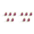 thumbnail image 4 of Flores artificiales Inteprter 2Conjunto ciruela púrpura para decoración del hogar interior o exterior, 4 of 6