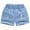 Blue, variant on Diufon Girls Summer Casual Jeans Shorts Toddler Trendy Elastic Waist Cute Embroidery Denim Shorts with Pockets