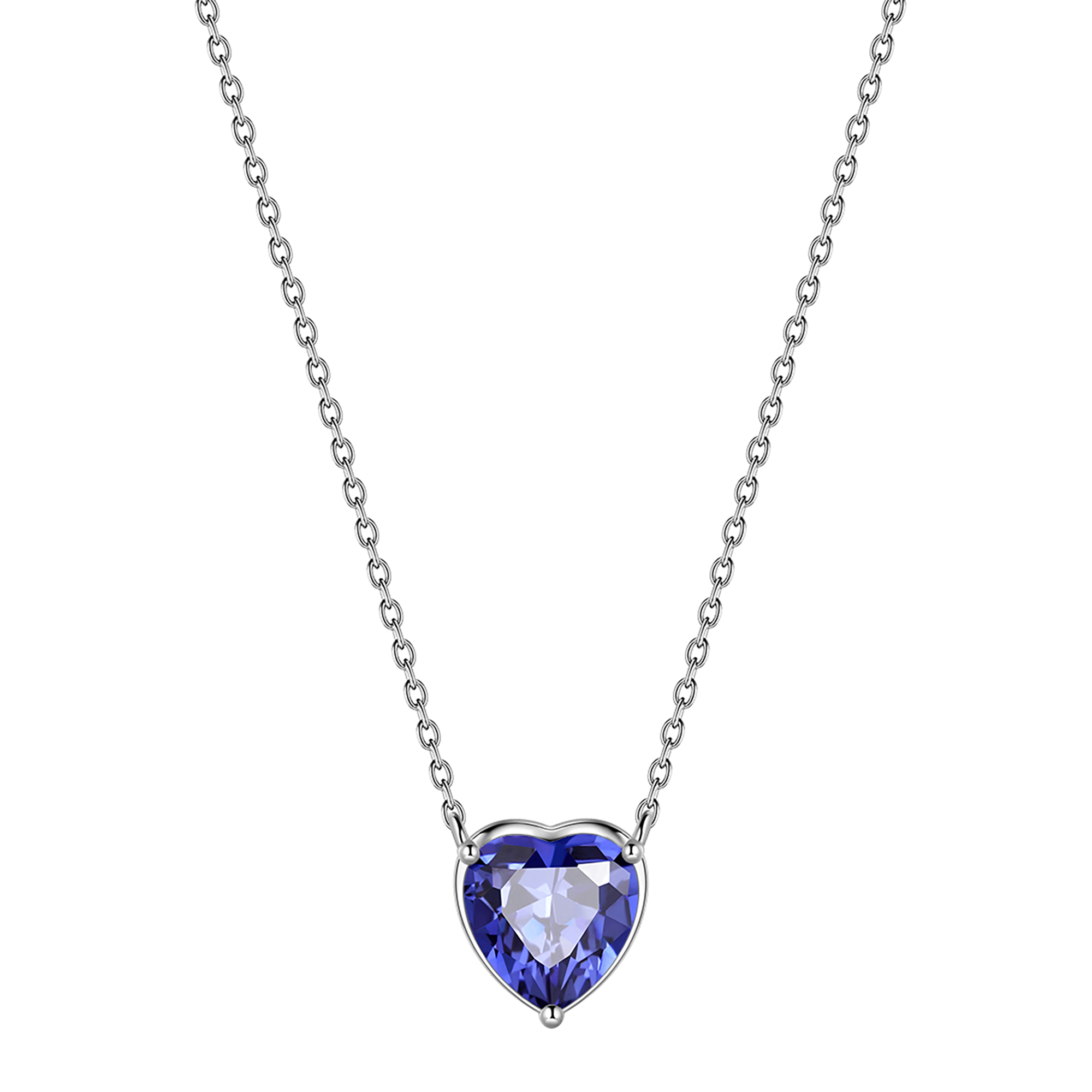 Beautlace 925 Sterling Silver June Birthstone Necklace,Small Hearts