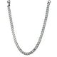 thumbnail image 1 of Plata Titanio Cadena de Acero Cubana Collar de Oro para Hombres Niños Collar chapado en oro, 1 of 8