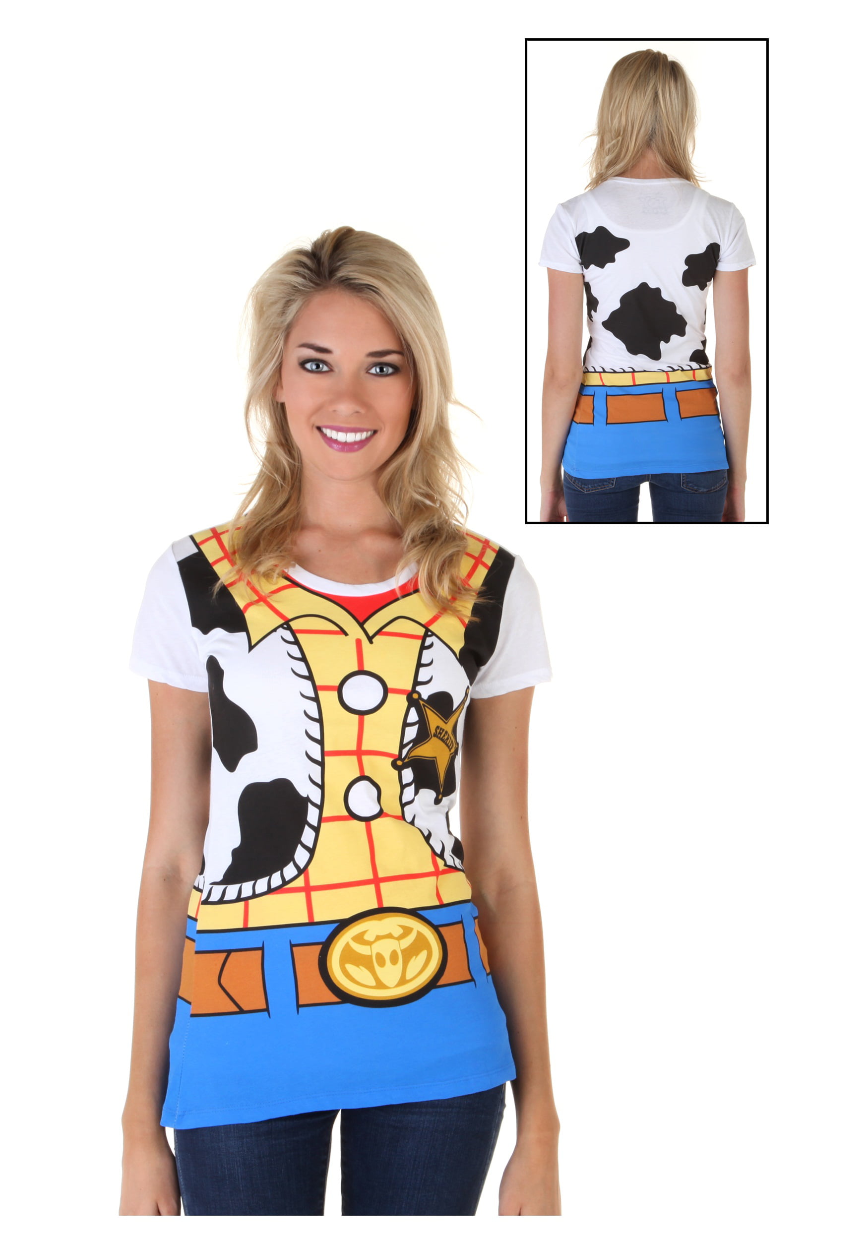 Womens Toy Story I Am Woody Costume T-Shirt - Walmart.com