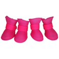thumbnail image 1 of Pet Life F30PKMD Elastic Protective Multi-Usage All-Terrain Rubberized Dog Shoes, Pink - Medium, 1 of 1