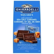 Carrés de chocolat noir au caramel et sel de mer de GHIRARDELLI – Sachet (151 g)